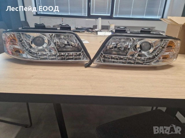 Комплект фарове дневни LED TFL оптика Audi A6 тип 4B 97-01 хром
