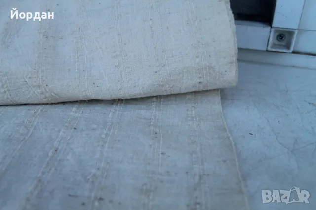 Ръчно тъкан ленен плат, снимка 5 - Антикварни и старинни предмети - 50363982