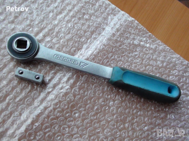 GEDORE BLAU - 1993 Z - MADE IN GERMANY - 1/2" ПРОФЕСИОНАЛНА Тресчотка / 48 зъба / 7,5° / 270 mm/GERM, снимка 6 - Гедорета - 44643473