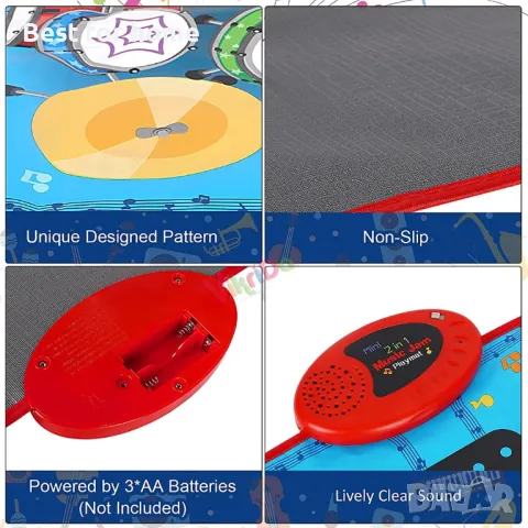 Детско музикално килимче Kiditos 2 в 1, снимка 7 - Музикални играчки - 48256063