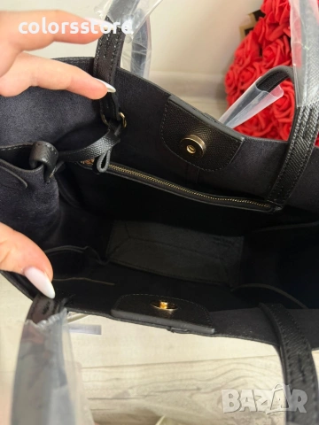 Черна чанта Polene-IM98p, снимка 3 - Чанти - 54155506