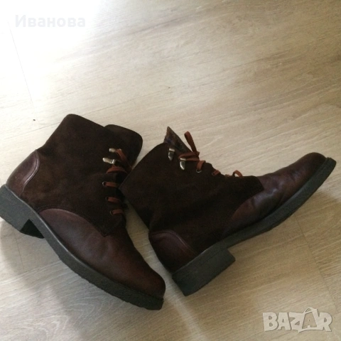 Кафяви боти  Salamander - естественна кожа.