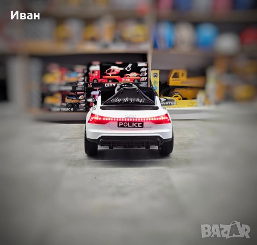 ТОП ЦЕНА!НОВО!Акумулаторна кола AUDI POLICE с 12V батерия,EVA ГУМИ,USB, снимка 7 - Коли, камиони, мотори, писти - 51372689