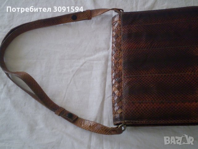 РЕТРО Кожена Дамска Чанта естествена кафява кожа, снимка 15 - Антикварни и старинни предмети - 33859406