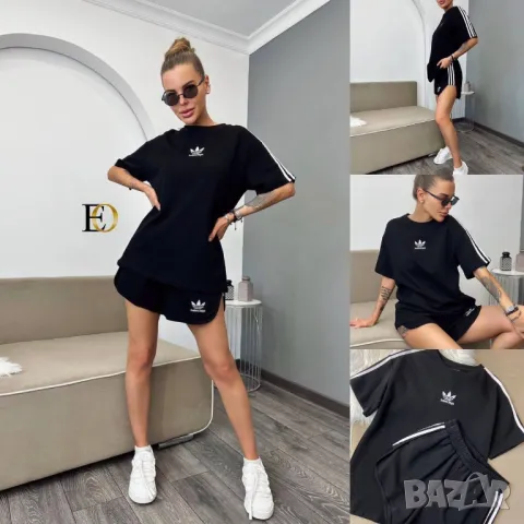 дамски екипи тениска и шорти balenciaga , снимка 2 - Спортни екипи - 48589344