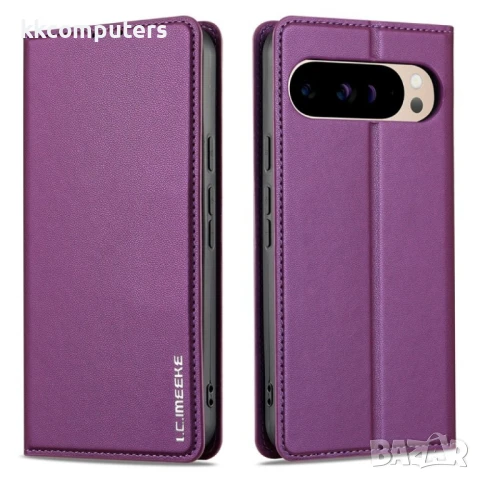 Google Pixel 9 Pro / Pixel 9 LC.IMEEKE Кожен Калъф и Протектор, снимка 12 - Калъфи, кейсове - 51122672
