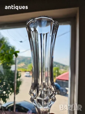 Малка френска ваза - оловен кристал - Cristal d’Arques Paris, снимка 8 - Антикварни и старинни предмети - 55894551