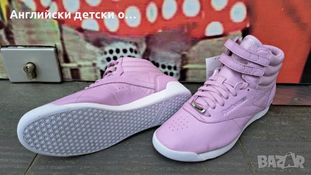 Английски детски кецове естествена кожа-Reebok , снимка 3 - Детски маратонки - 40504505