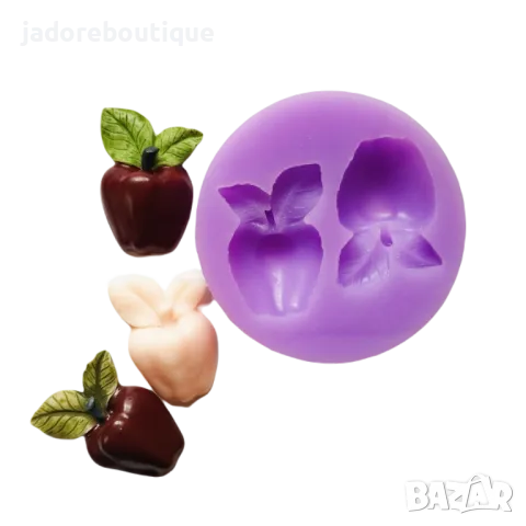 Силиконов молд Ябълки, снимка 1
