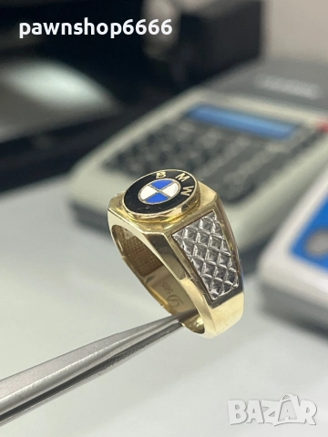 Златен пръстен 14 карата, снимка 7 - Пръстени - 51988762