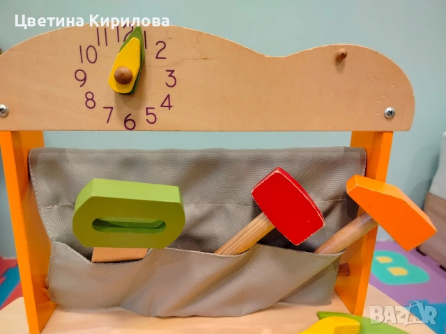 Дървена детска масичка с инструменти , снимка 4 - Образователни игри - 53940360