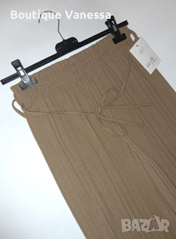 Дамски панталон в бежово , снимка 2 - Панталони - 50733313