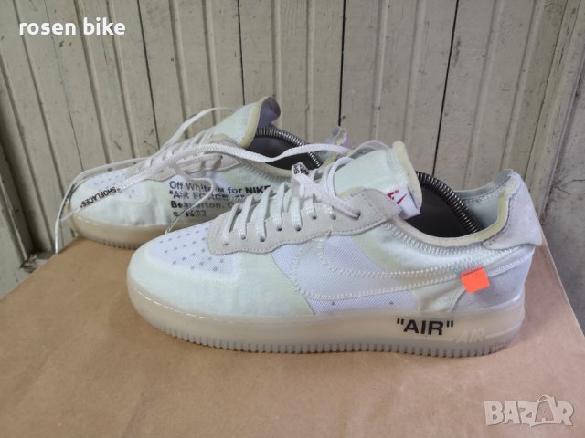  ''Nike Air Force 1 Low x OFF WHITE''оригинални маратонки 45 номер, снимка 6 - Маратонки - 36907584