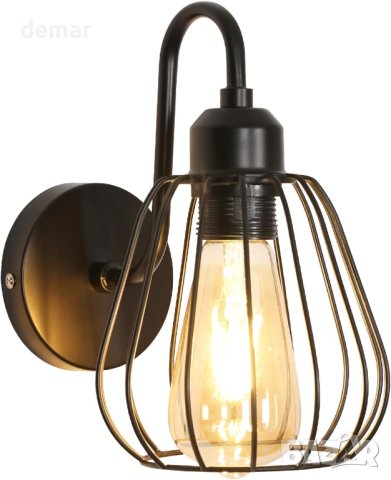 Индустриален стенен аплик Dorlink, желязна ретро стенна лампа, снимка 1 - Лампи за стена - 42509370
