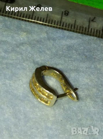 РАЗКОШНА АНГЛИСКА СКЪПОЦЕННА СРЕБЪРНА РЕТРО ОБЕЦА СРЕБРО 925 с ИСКРЯЩИ ЦИРКОНИ 40137, снимка 10 - Обеци - 42466498