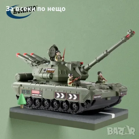 Детски военен танк 2в1, снимка 6 - Коли, камиони, мотори, писти - 48809429