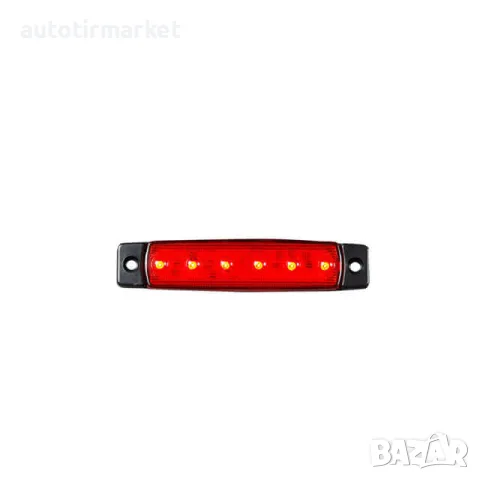 Бял LED габарит с 6 диода 24V – NOKTA L0051W, снимка 3 - Аксесоари и консумативи - 56051894