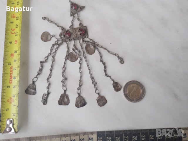 Трепка, накит, възрожденски,наушник,от на баба скрина, снимка 5 - Антикварни и старинни предмети - 44725464