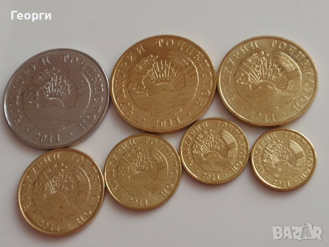 сетове монети (Есватини, Мавритания, Сао Томе и Принсипи, Таджикистан, Туркменистан), снимка 8 - Нумизматика и бонистика - 41816055