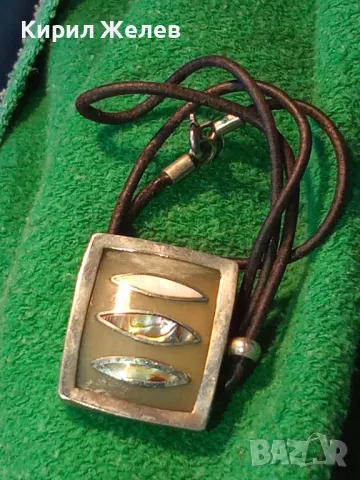 СТАРО КОЛИЕ УНИКАТ КОСТ с РЪЧНО ИНКРУСТИРАН КРАЛСКИ СЕДЕФ в МЕЛХИОРЕН ОБКОВ ЧАСТ от КОМПЛЕКТ 50120, снимка 16 - Антикварни и старинни предмети - 49885936