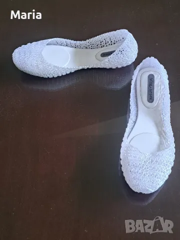 Melissa балеринки Campana Papel Brushed цвят Glass, снимка 5 - Дамски ежедневни обувки - 47349073