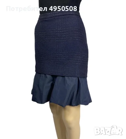 MOSCHINO – евтина и шик пола с разкършени краища, размер 42 (Италия), 8 (САЩ), снимка 2 - Рокли - 56132756