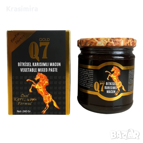Q7 Gold – Билков енергиен микс (Билкова паста за тонус и издръжливост) 240g