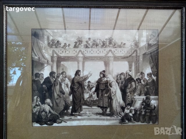 Огромна литография западна Европа, снимка 2 - Картини - 37134081