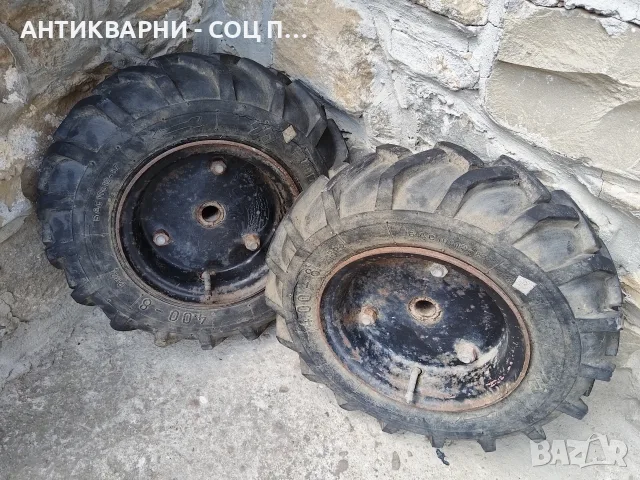 Комплект Джанти с Гуми За Мотофреза, Мотоблок, Мотокултиватор. / ГУМИТЕ НЕ СА ЗДРАВИ! / НОМЕР 1911., снимка 2 - Градинска техника - 56156039