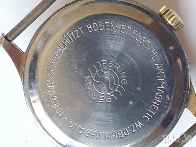 Позлатен часовник Pering , снимка 3 - Мъжки - 29404776