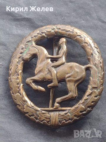 Стара рядка бронзова значка кокарда за КОЛЕКЦИОНЕРИ 39630