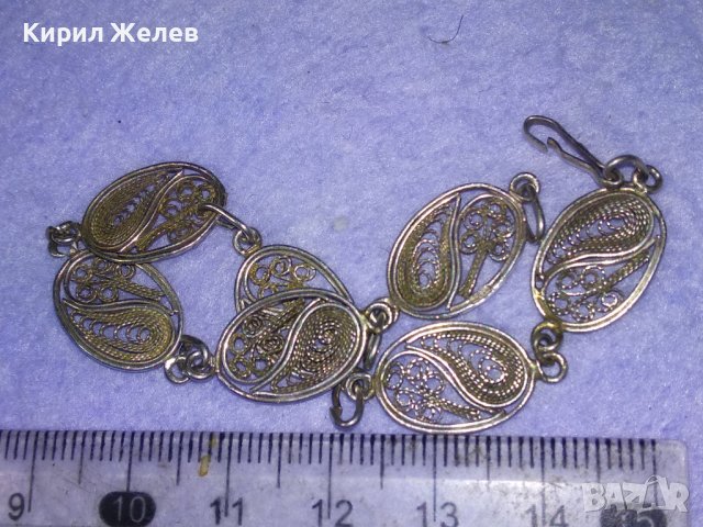 СТАРИННА ФИЛИГРАННА СРЕБЪРНА РЕТРО ГРИВНА ВИСОКА ПРОБА СРЕБРО РЪЧНА МАЙСТОРСКА ИЗРАБОТКА 39908, снимка 7 - Антикварни и старинни предмети - 42612194