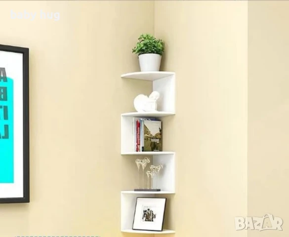 Ъглова етажерка за стена