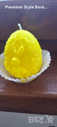 Великденски свещи яйце със зайче, снимка 6 - Декорация за дома - 54004844