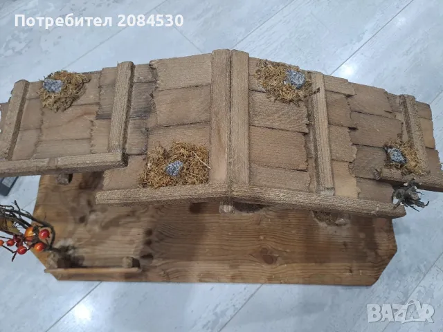 Декоративна дървена и светеща къща, снимка 7 - Декорация за дома - 48694190