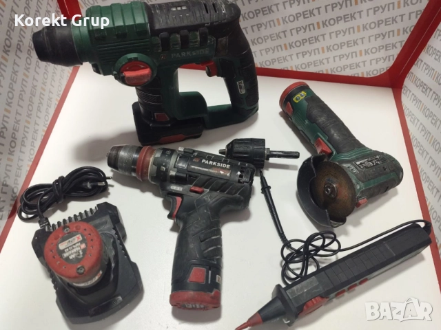 Parkside голям комплект..., снимка 2 - Куфари с инструменти - 52467714