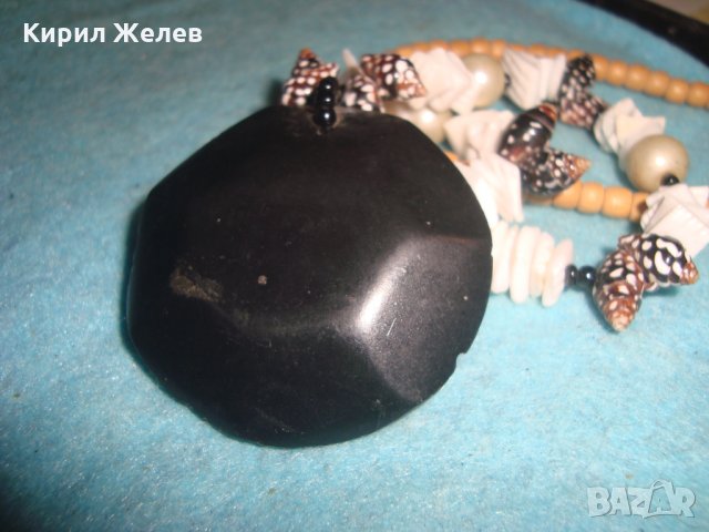 КРАСИВО СКЪПОЦЕННО ХЕНД МЕЙД АРТ КОЛИЕ МЕДАЛЬОН НАТУРАЛНИ МАТЕРИАЛИ АЗИЯ 27017, снимка 10 - Колиета, медальони, синджири - 35132781