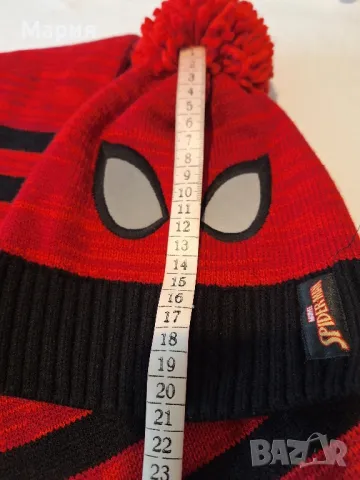 Шапка, ръкавици и шал Spiderman- 17 лв, снимка 2 - Шапки, шалове и ръкавици - 48692546
