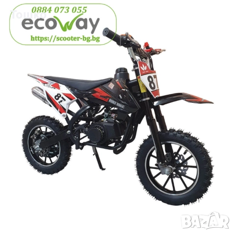 Детски бензинов кросов мотор EcoWay D7-07 Двигател: 49CC, 2-тактов, едноцилиндров Максимална скорост