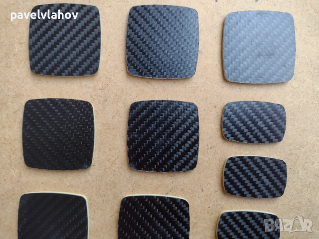 Пластмасови плочки с карбоново покритие - въглеродни влакна, 18 броя, снимка 8 - Други - 53983764