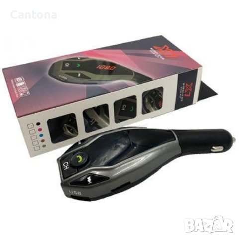Bluetooth FM трансмитер Wireless Car Kit X7, Волтметър, 2xUSB, карта, снимка 4 - Аксесоари и консумативи - 42268647