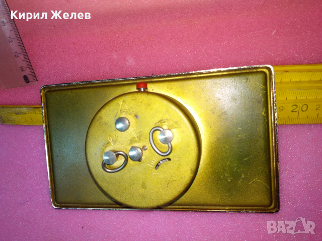 SLAVA MADE in USSR Стар КОЛЕКЦИОНЕРСКИ РУСКИ БУДИЛНИК МЕХАНИЧЕН РЯДЪК ЧАСОВНИК СЛАВА СССР 43497, снимка 3 - Антикварни и старинни предмети - 44535032
