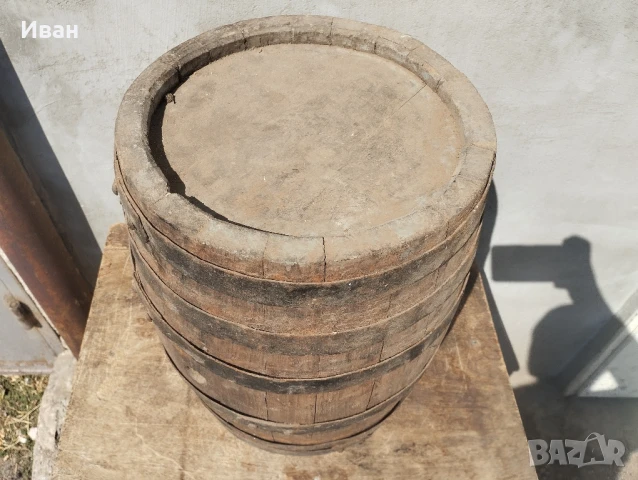 малко дървено буре , снимка 4 - Антикварни и старинни предмети - 51017574