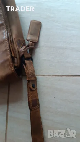 Shoulder Bag Marc Picard чанта през рамо естествена кожа, снимка 5 - Чанти - 12904354