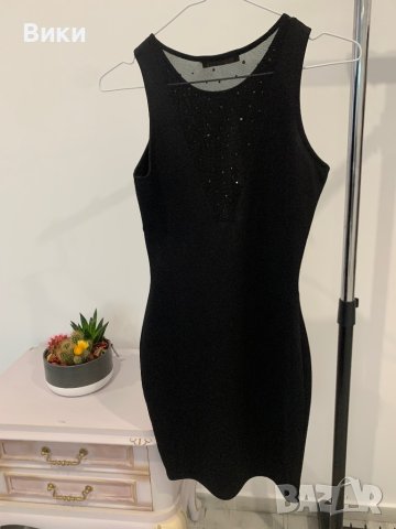 Елегантна черна рокля , снимка 13 - Рокли - 44358013