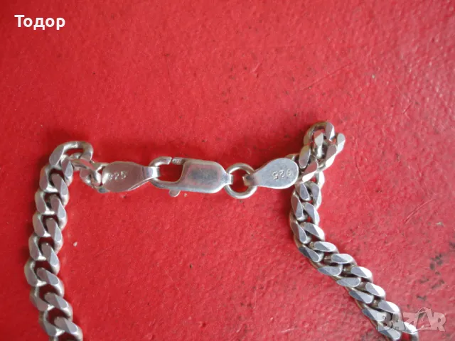 Страхотна сребърна верижка ланец 925 , снимка 3 - Колиета, медальони, синджири - 47497239