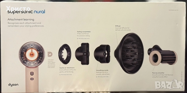 НОВО!!! Сешоар Dyson Supersonic Nural, 110 000 оборота в минута, 4 температурни настройки, 3скорост, снимка 8 - Сешоари - 52842828