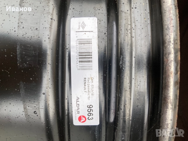 5x114.3x16 Стоманени джанти 4 броя оригинални от Renault Grand Scenic, снимка 4 - Гуми и джанти - 48909742