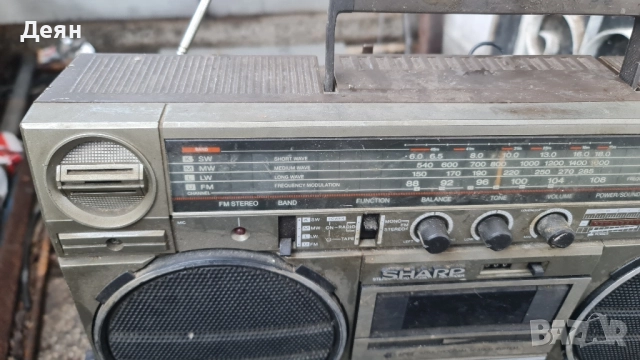 Sharp gf 5757 радио касетофон , снимка 3 - Радиокасетофони, транзистори - 52794552