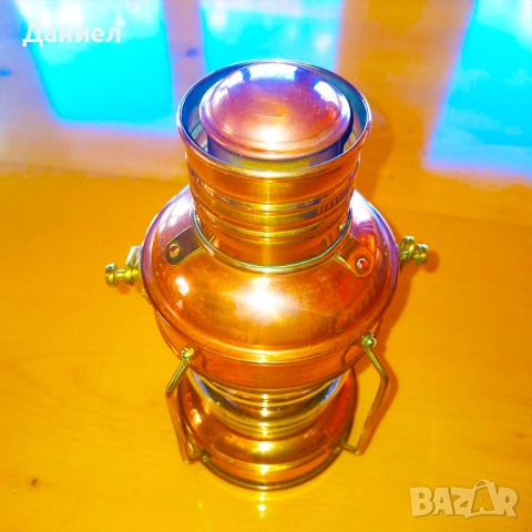 Меден фенер ретро дизайн, снимка 2 - Други ценни предмети - 52979610